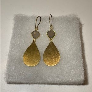 Gold drop earrings